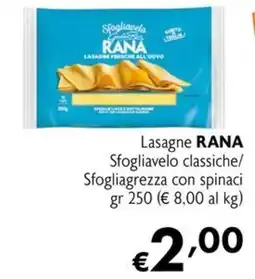 Maxi Supermercati Lasagne RANA Sfogliavelo classiche offerta
