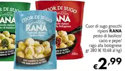 Maxi Supermercati Cuor di sugo gnocchi ripieni RANA offerta