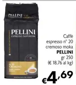Maxi Supermercati Caffè espresso n° 20 cremoso moka PELLINI offerta