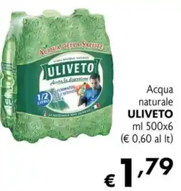Maxi Supermercati Acqua naturale Uliveto offerta
