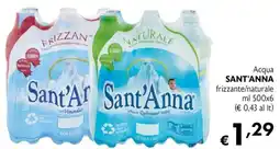 Maxi Supermercati Acqua Sant'Anna frizzante/naturale offerta