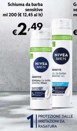 Maxi Supermercati Nivea Men Schiuma da barba sensitive offerta