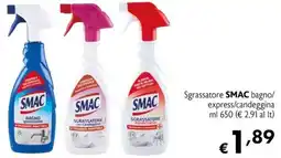 Maxi Supermercati Sgrassatore SMAC bagno/express/candeggina offerta