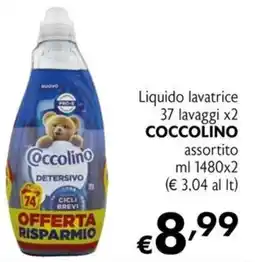 Maxi Supermercati Liquido lavatrice Coccolino offerta