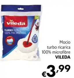 Maxi Supermercati Mocio turbo ricarica 100% microfibra VILEDA offerta