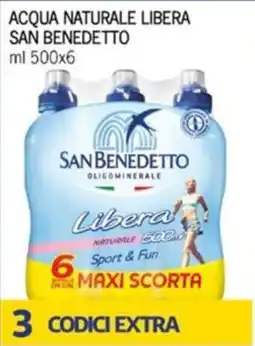 Maxi Supermercati Acqua naturale libera San Benedetto offerta