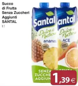 Docks Cash&Carry Succo di Frutta Senza Zuccheri Aggiunti Santal offerta