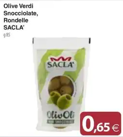 Docks Cash&Carry Olive Verdi Snocciolate Rondelle SACLA' offerta
