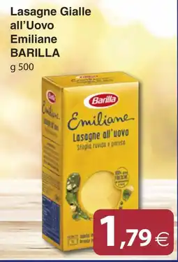 Docks Cash&Carry Lasagne Gialle Emiliane Barilla offerta