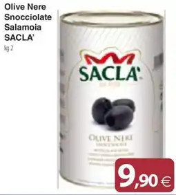Docks Cash&Carry Olive Nere Snocciolate Salamoia SACLA' offerta