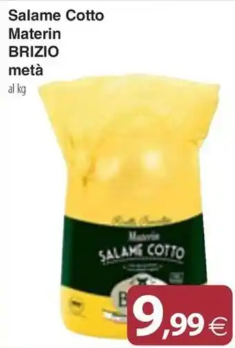 Salame Cotto Materin BRIZIO metà