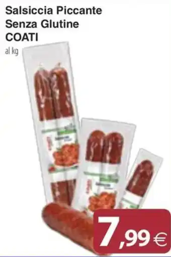 Docks Cash&Carry Salsiccia Piccante Senza Glutine COATI offerta