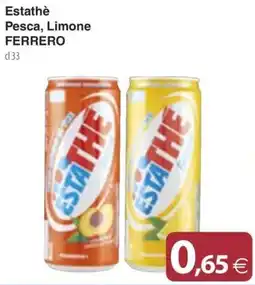 Docks Cash&Carry Estathè Pesca, Limone FERRERO offerta
