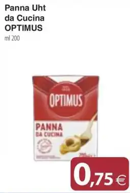 Docks Cash&Carry Panna Uht da Cucina Optimus offerta