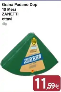 Docks Cash&Carry Grana Padano Dop Zanetti offerta