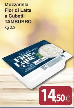 Docks Cash&Carry Mozzarella Fior di Latte a Cubetti Tamburro offerta