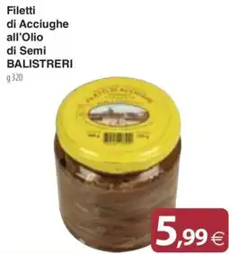 Docks Cash&Carry Filetti di Acciughe all'Olio di Semi BALISTRERI offerta