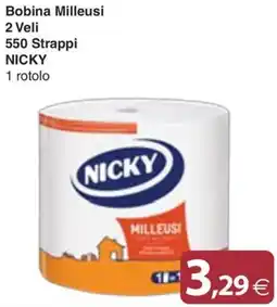 Docks Cash&Carry Bobina Milleusi Nicky offerta