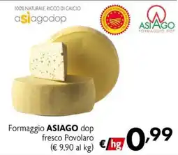 Eurospesa Formaggio Asiago dop fresco Povolaro offerta