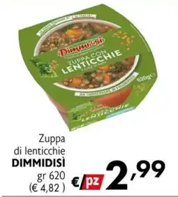 Eurospesa Zuppa di lenticchie Dimmidisì offerta