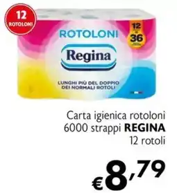 Eurospesa Carta igienica rotoloni REGINA offerta