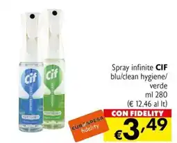 Eurospesa Spray infinite CIF offerta