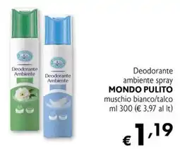 Eurospesa Deodorante ambiente spray Mondo Pulito offerta