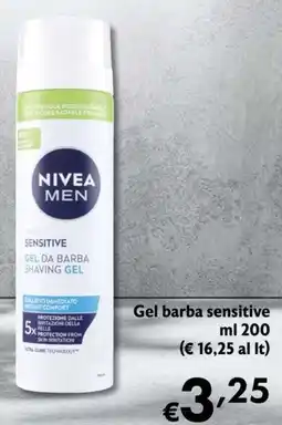 Eurospesa Nivea Men Gel da barba sensitive offerta