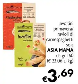 Eurospesa Involtini primavera/ ravioli di carnespaghetti soia Asia Mama offerta