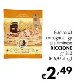 Eurospesa Piadina romagnola igp alla riminese Riccione offerta