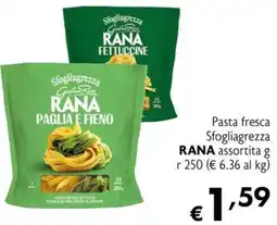 Eurospesa Pasta fresca Sfogliagrezza Rana assortita offerta