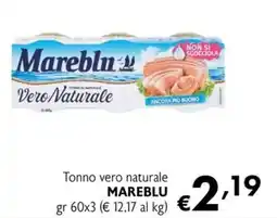 Eurospesa Tonno vero naturale Mareblu offerta