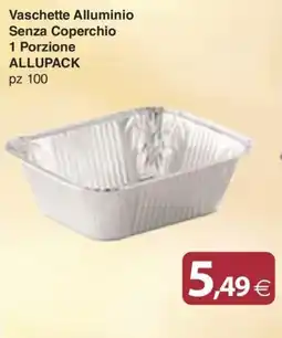 Docks Cash&Carry Vaschette Alluminio Senza Coperchio offerta