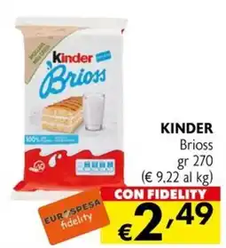 Eurospesa Kinder Brioss offerta