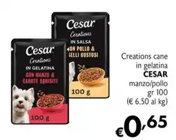 Eurospesa Creations cane in gelatina CESAR manzo/pollo offerta
