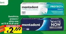 Eurospesa Mentadent Dentifricio protect+/ white now offerta