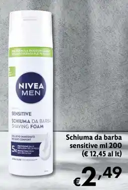 Eurospesa Nivea Men Schiuma da barba sensitive offerta