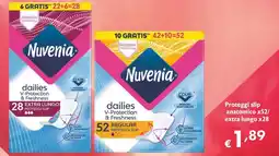Maxi Supermercati Nuvenia Proteggi slip anatomico/ extra lungo offerta