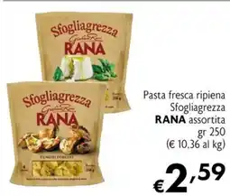 Eurospesa Pasta fresca ripiena Sfogliagrezza Rana offerta