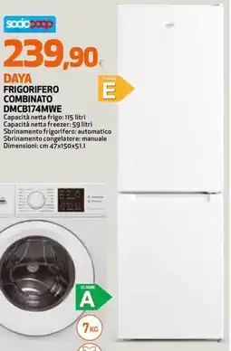 Extracoop Daya frigorifero combinato offerta