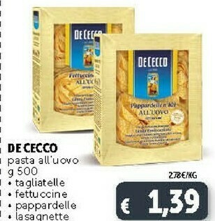 Deco Supermercati Pasta all'uovo offerta