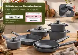 Kasanova Batteria pentole 11 pezzi Autentica offerta
