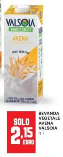 Panorama Beveranda vegetale avena Valsoia offerta