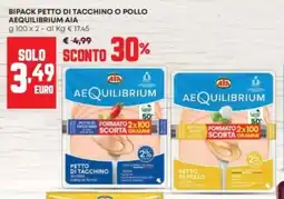 Panorama Bipack petto di tacchino o pollo Aequilibrium AIA offerta