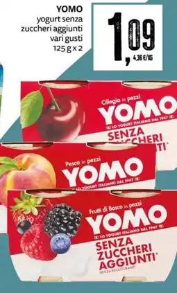 PRO7 Supermercati Yomo yogurt senza zuccheri aggiunti offerta