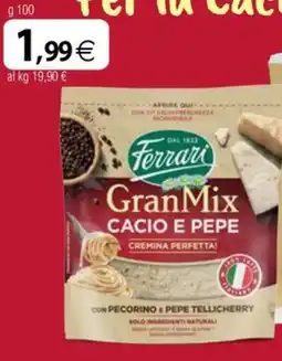 Docks Cash&Carry GranMix Cacio e Pepe Ferrari offerta