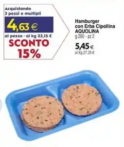 Docks Cash&Carry Hamburger con Erba Cipollina Aquolina offerta