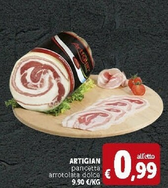 Deco Supermercati Artigian pancetta arrotoláta dolce offerta