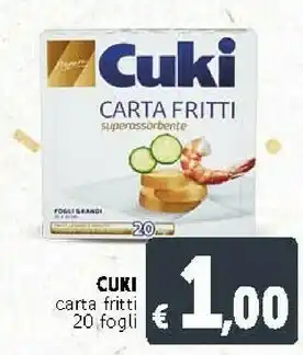 Deco Supermercati Carta fritti offerta