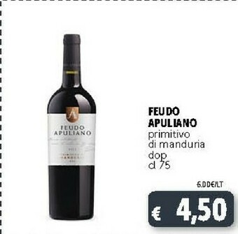 Deco Supermercati Feudo apuliano primitivo di manduria dop cl 75 offerta